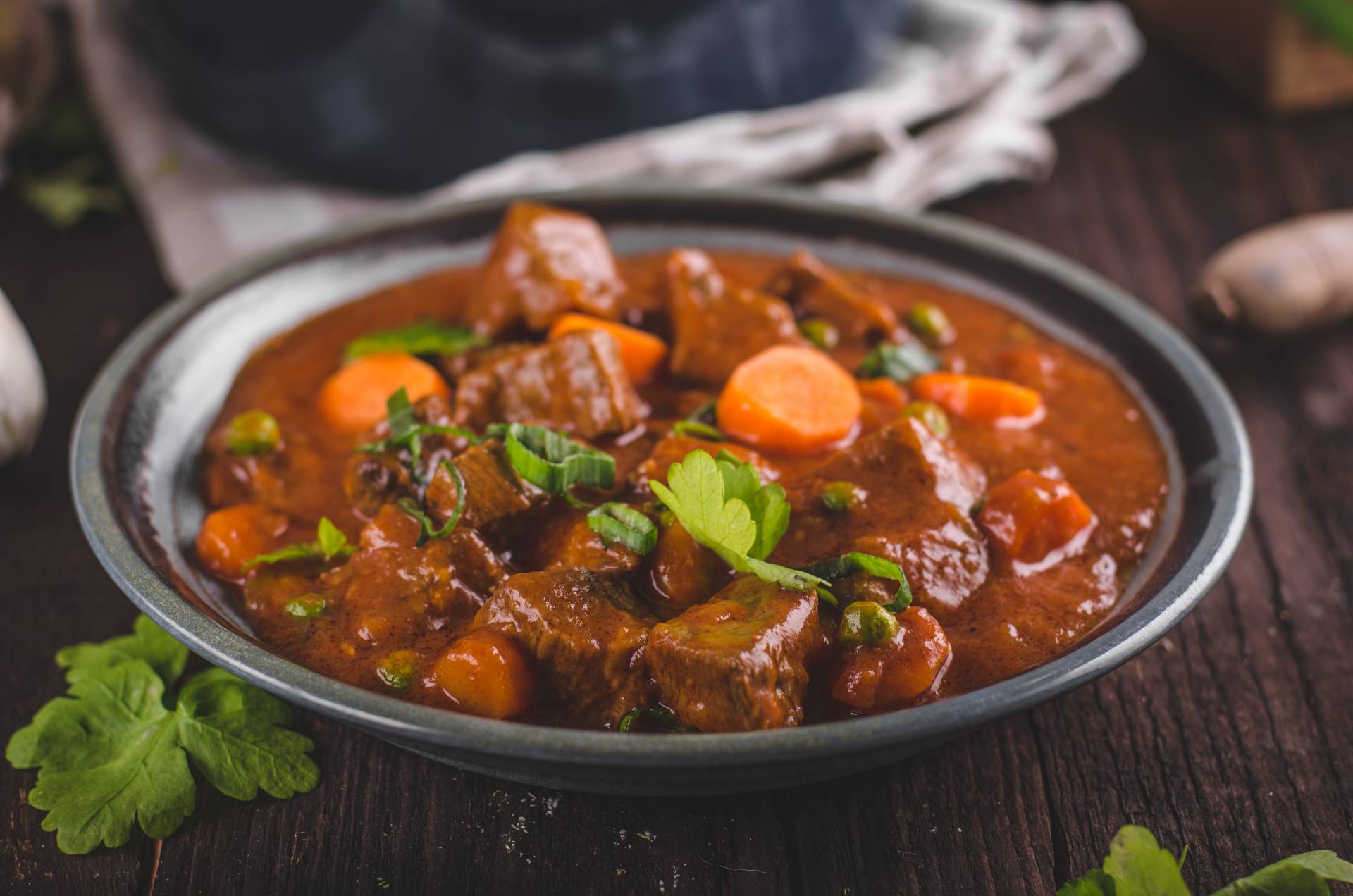 Pozole Rojo Stew & Roasted Sweet Potato