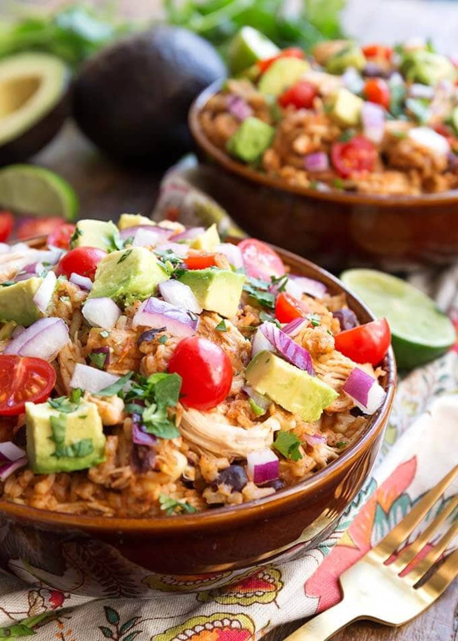 Slow Cooker Chicken Taco Bowl